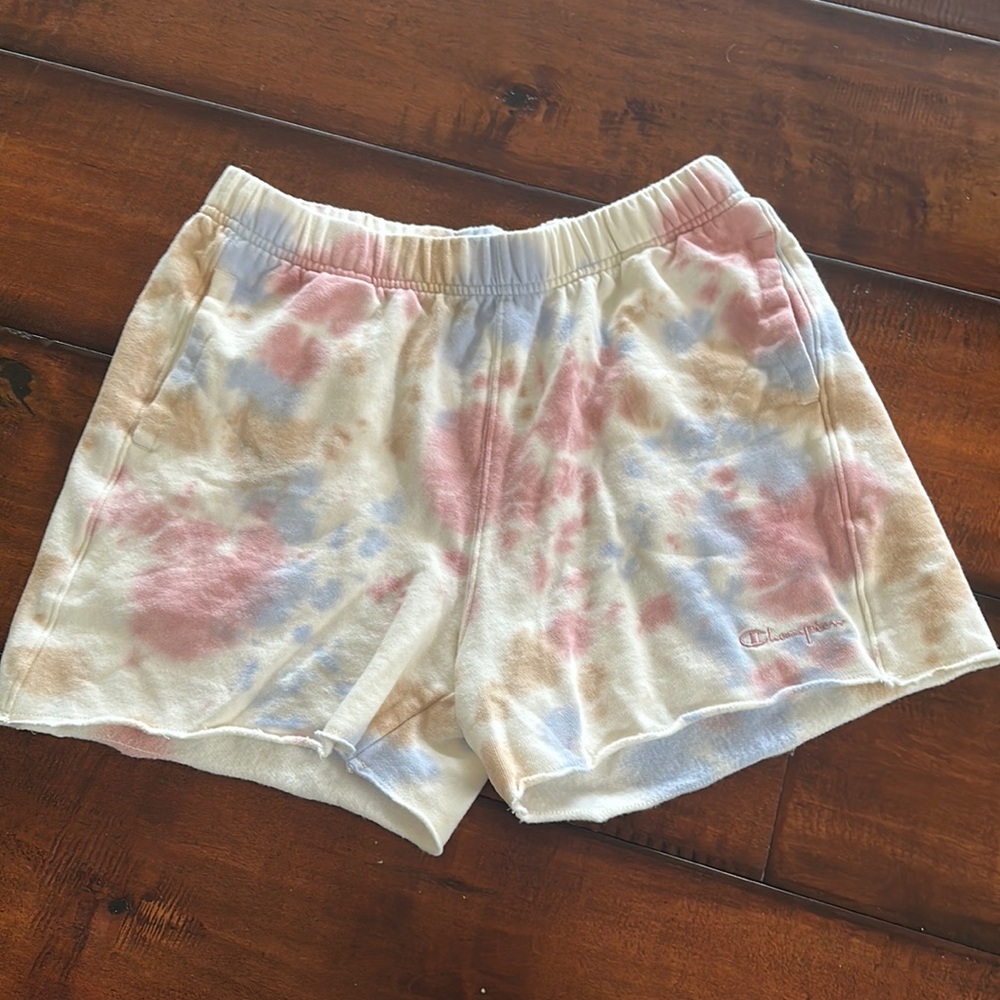 Champion tie dye shorts
